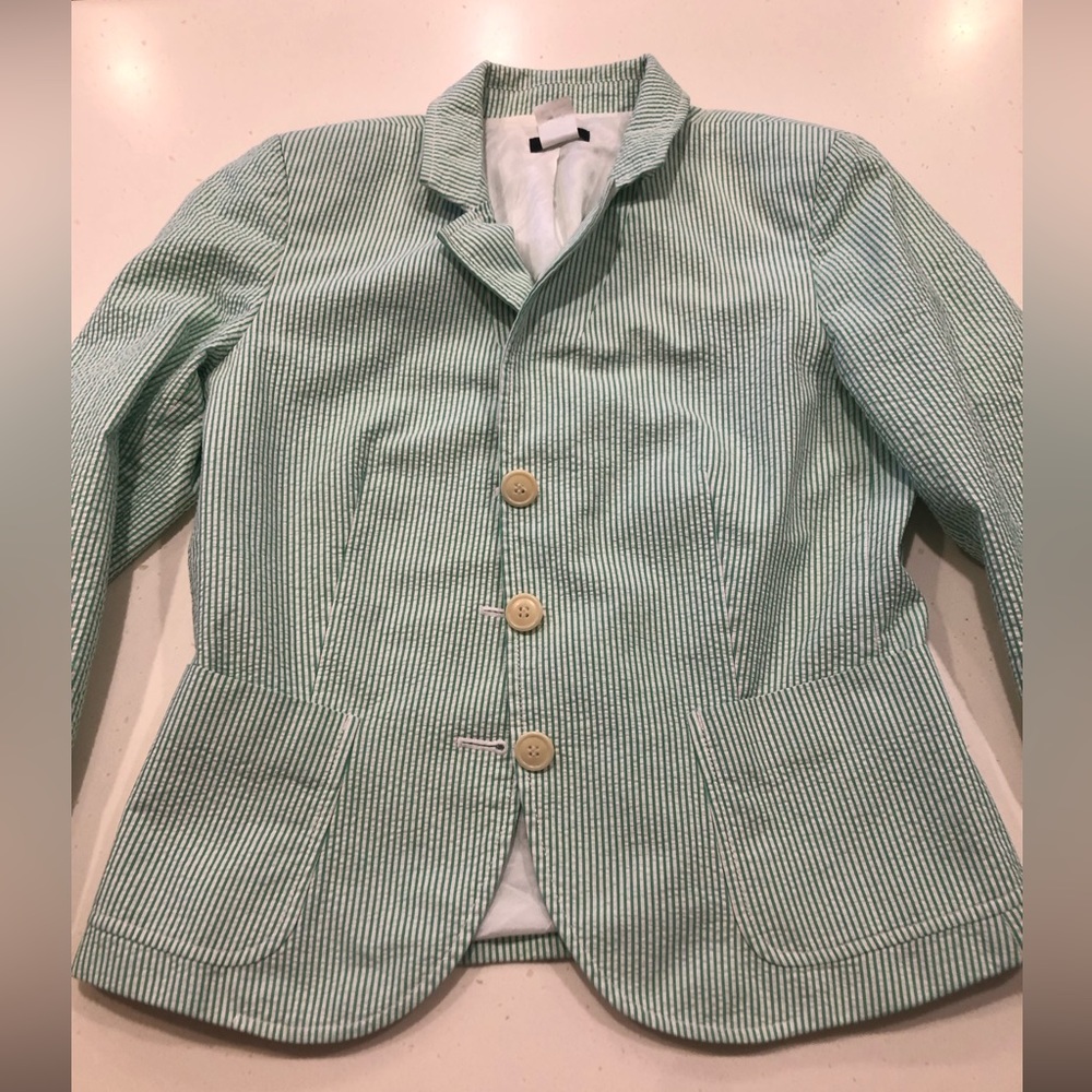 J Crew Seersucker Blazer